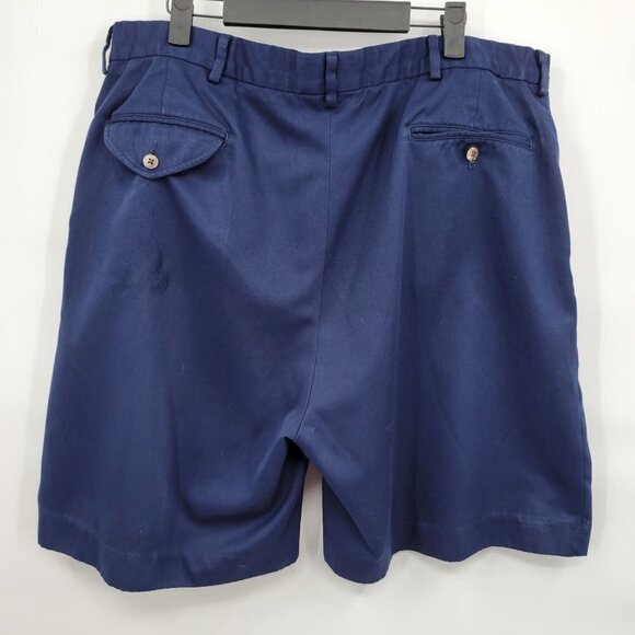 Ralph Lauren Polo Golf Shorts Pleated Chino Aviator Classic Fit Pockets 36 Mens - Picture 2 of 9